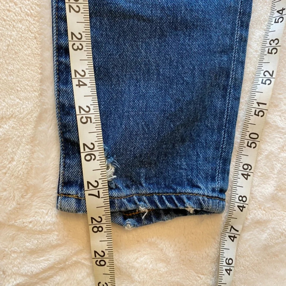 FRAME Le Original Skinny Distressed Jeans Button Fly/Monterey Wash 33585 - Picture 7 of 12